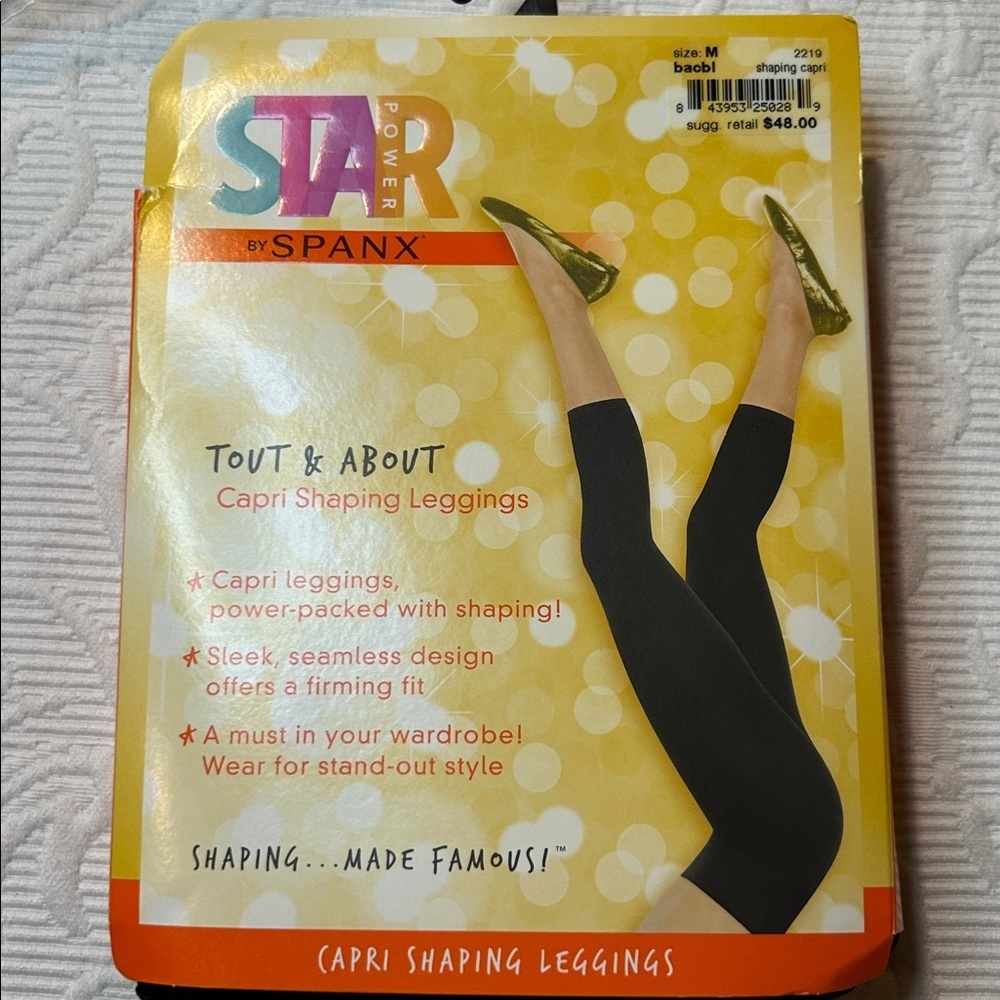 SPANX Black Capri Shaping Leggings